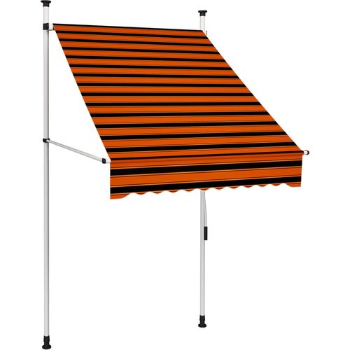 Tenda na ručno uvlačenje 100 cm narančasto-smeđa slika 7