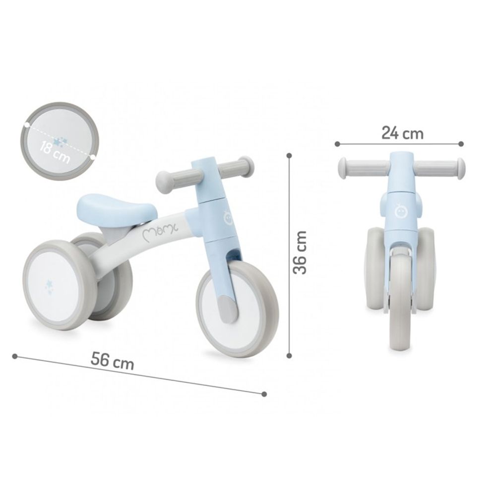 Momi Balans bicikl Tedi, Light Blue slika 9