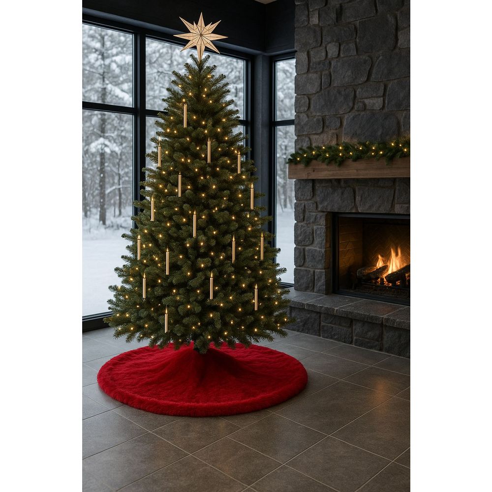 Christmas tree rug Yilbasi - Red 6, colour: red slika 1