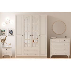 Mladenački set namještaja Rb-015, Mat Bijela