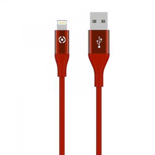 CELLY USB - LIGHTNING kabl u CRVENOJ boji slika 2