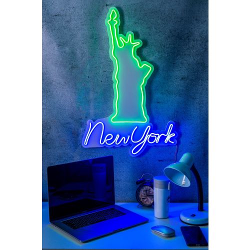 Wallity Ukrasna plastična LED rasvjeta, New York - Green slika 9