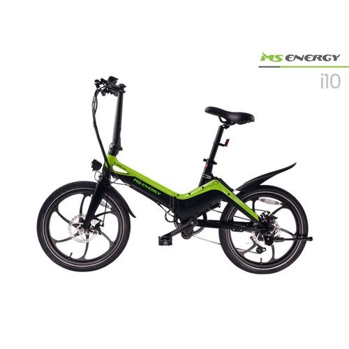 MS ENERGY eBike i10 Black Green slika 1