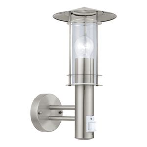 Eglo Lisio vanjska zidna/1, e27, senzor, inox/staklo 