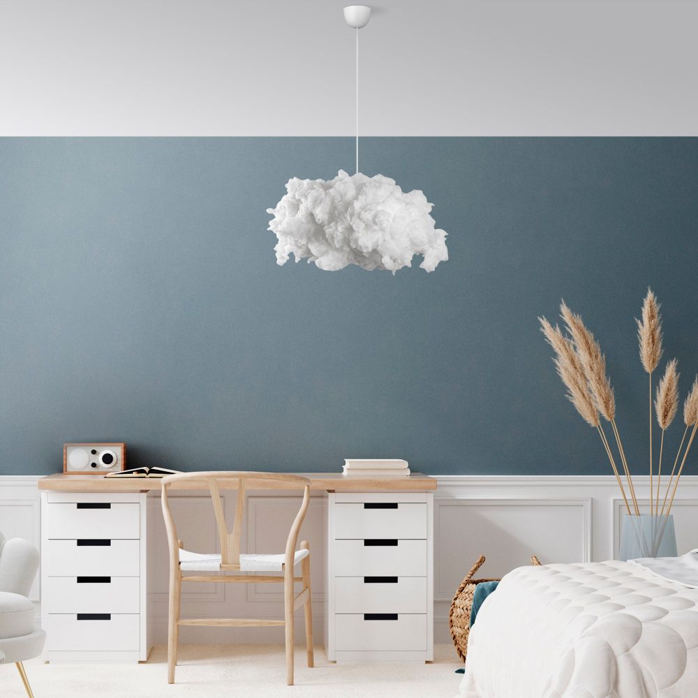 Luster 'Cloud - White White' sa Pamučnom Kapom slika 2