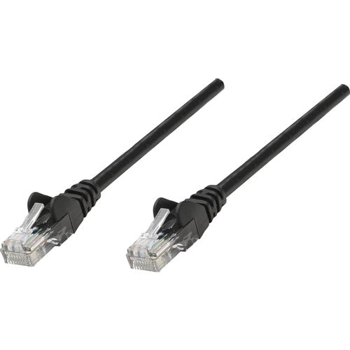 Intellinet 320795 RJ45 mrežni kabel, Patch kabel cat 5e U/UTP 15.00 m crna  1 St. slika 2