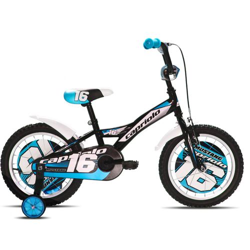 CAPRIOLO bicikl BMX 16"HT MUSTANG crno-plavo slika 1