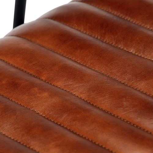 282903 Rocking Chair Brown Real Leather slika 21