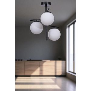 Opviq Luster 327, Bijela, Crna