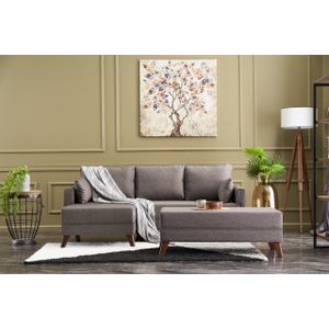 Bella Mini Corner Sofa Left - Brown Brown Corner Sofa-Bed