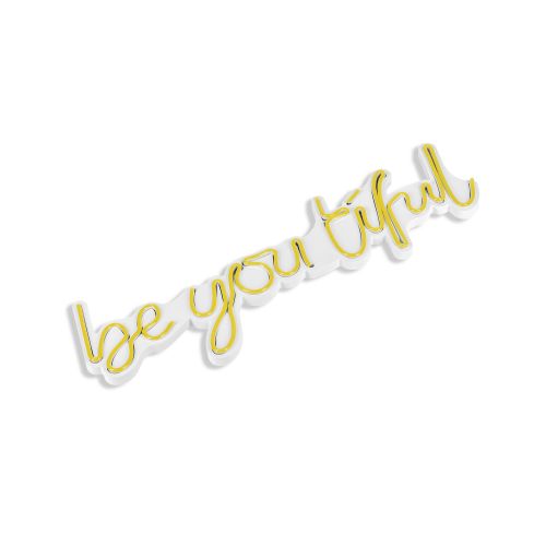 Wallity Ukrasna plastična LED rasvjeta, Be you tiful - Yellow slika 5