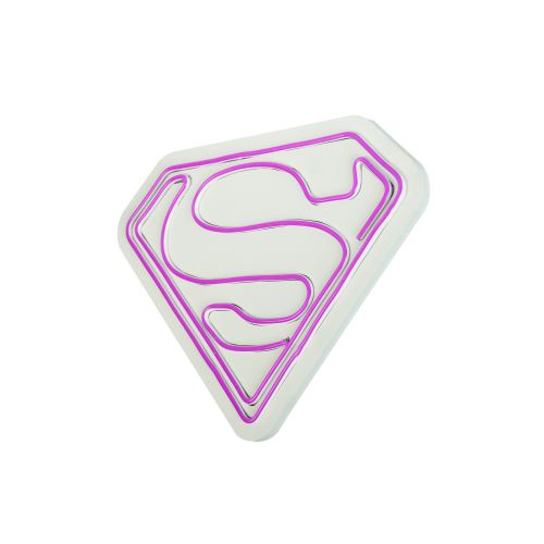 Wallity Ukrasna plastična LED rasvjeta, Superman - Pink slika 13