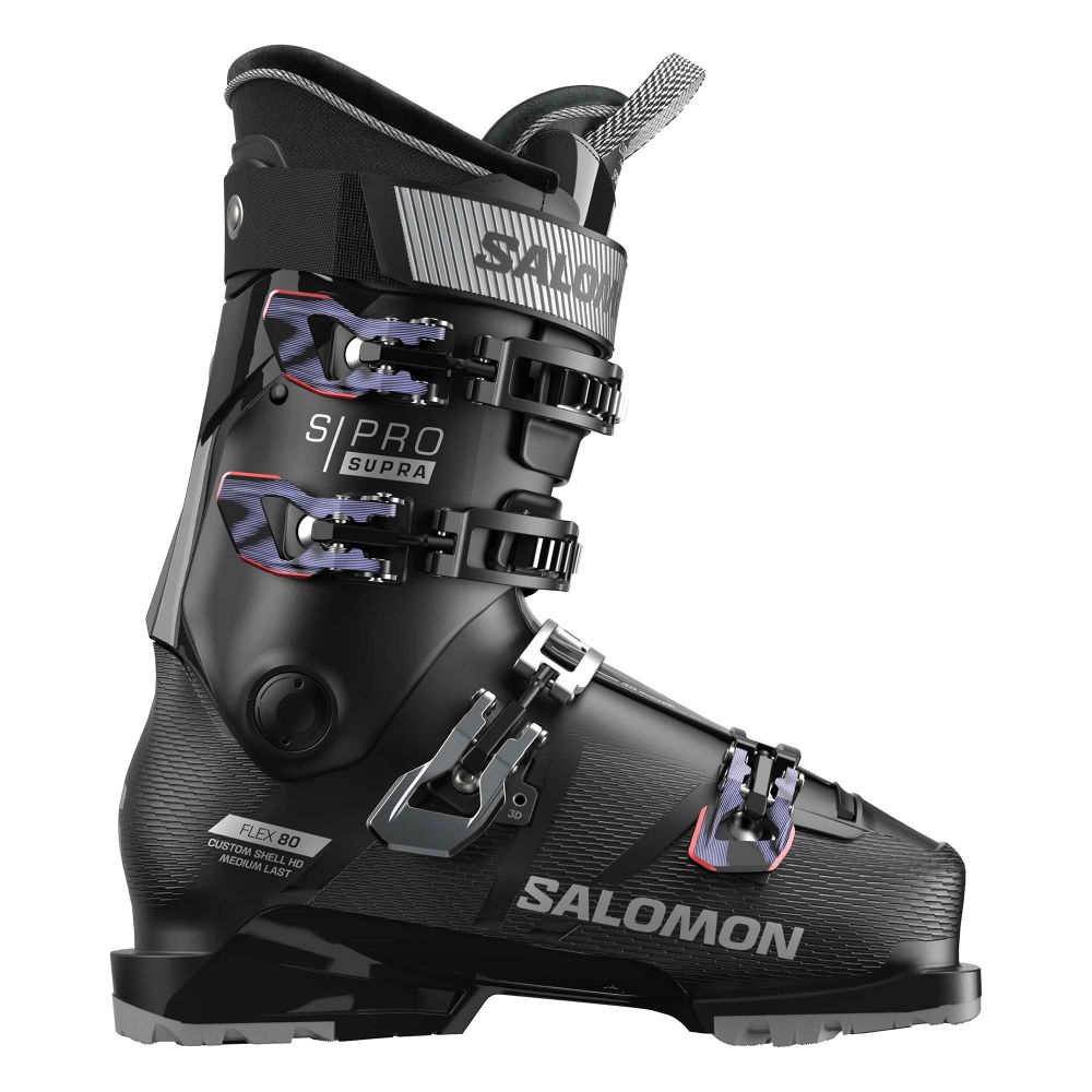 Salomon Ženske pancerice S/Pro Supra 80 GW, Black/Silver Metallic slika 1