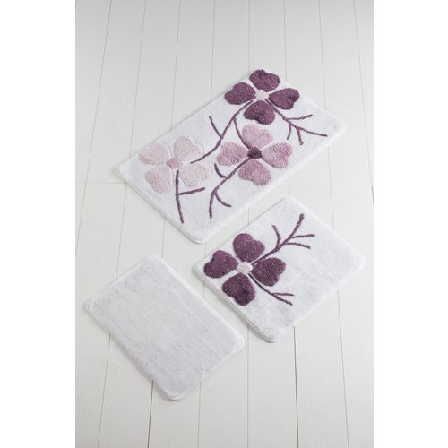 Kırçiçeği - Pink Multicolor Bathmat Set (3 Pieces) slika 2