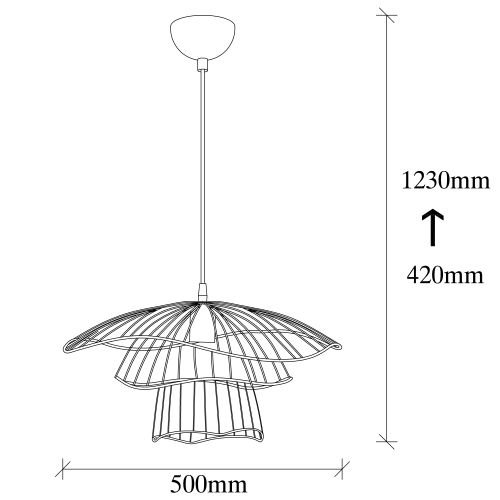 Luster Tel - 6504 u crnoj boji slika 3