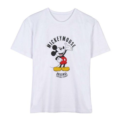 Ženska Majica Kratkih Rukava Mickey Mouse Bijela XS slika 1