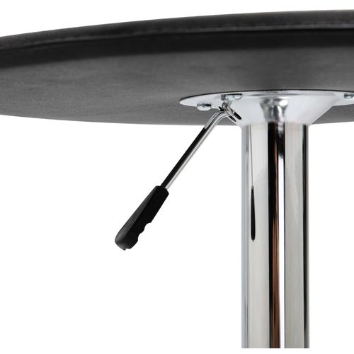 Barski stol crni Ø 60 cm MDF slika 9