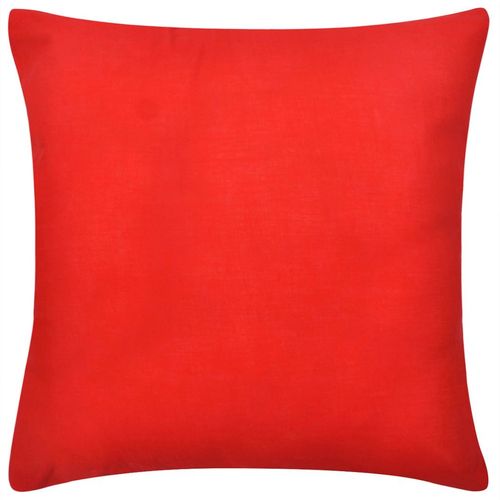 130918 4 Red Cushion Covers Cotton 80 x 80 cm slika 6