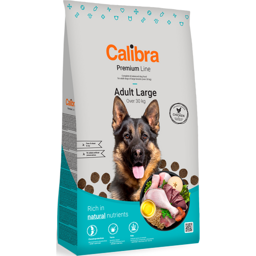 Calibra Dog Premium Line Adult Large, potpuna suha hrana za odrasle pse velikih pasmina teže od 30 kg, 3 kg slika 1