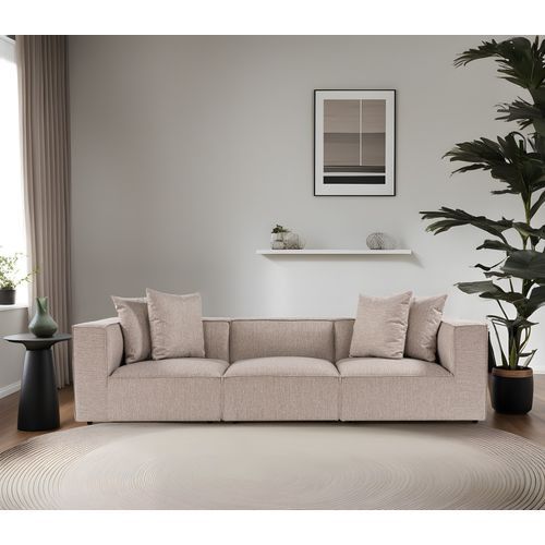 Sora 3 - Sand Beige Sand Beige 3-Seat Sofa slika 2