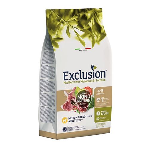 Exclusion Mediterraneo Monoprotein Adult Medium Jagnjetina 12 kg slika 1