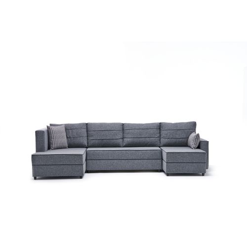 Atelier Del Sofa Kutna garnitura na razvlačenje, Sivo, Ece Panoramik - Grey slika 7