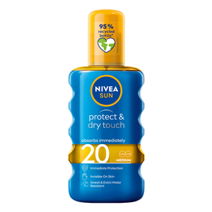 NIVEA SUN Protect & Dry Touch sprej za sunčanje SPF20, 200 ml