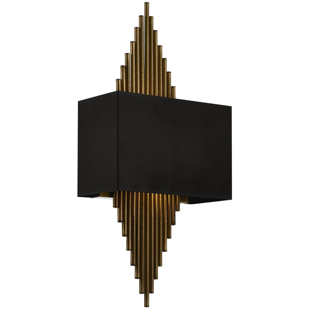 AP-62175-01 Crna i Zlatna Zidna Lampa slika 1