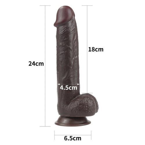 Lovetoy Sliding Skin black dildo 23,5cm slika 41