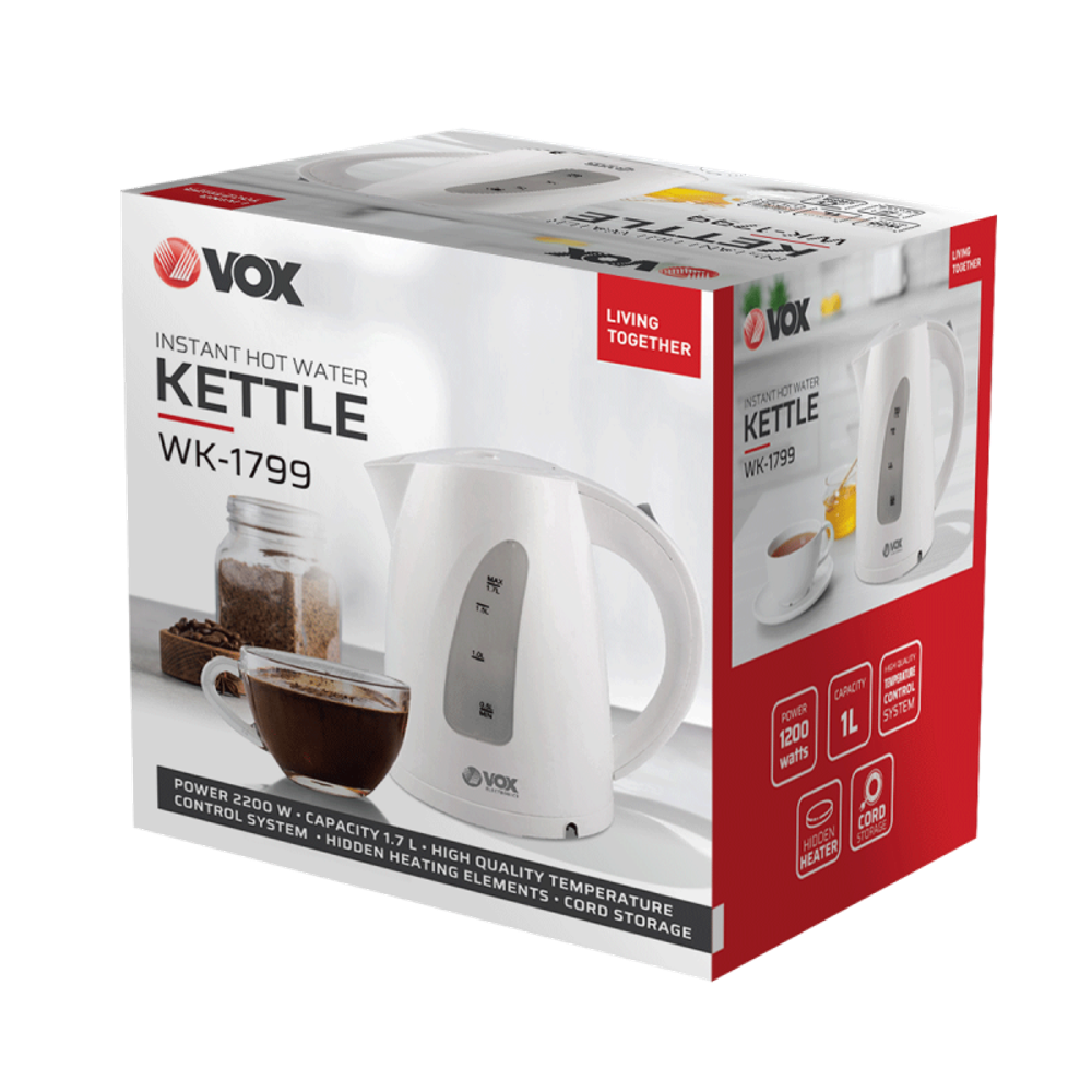 VOX Kuhalo za vodu WK1799 / 2200 W, 1.7 l slika 2