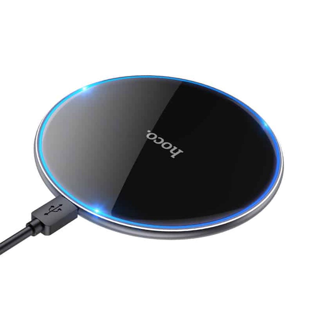 Hoco - bežični punjač Pro Easy (CW6) - brzo punjenje 15 W - crni slika 1
