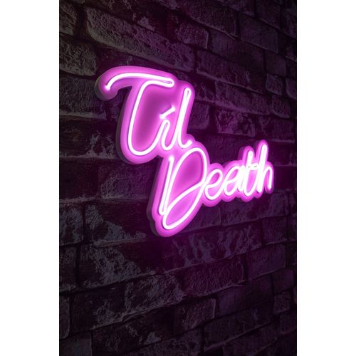 Wallity Ukrasna plastična LED rasvjeta, Til Death - Pink slika 8