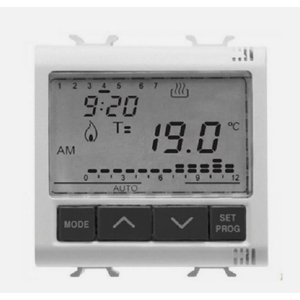 GW10703Gewiss BASIC CHORUS - GW10703 / TIMED TERMOSTAT FL-MONTING 2M 230VAC W, sobni termostat za sat