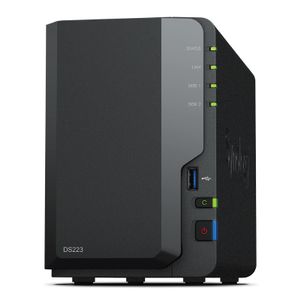 Synology DS223 2-Bay 2GB 4-Core 1,7GHz 64-bit NAS DiskStation