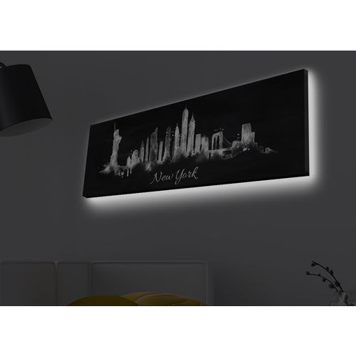 Wallity Slika dekorativna platno sa LED rasvjetom, 3090MDACT-003 slika 1