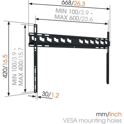 Vogels MA4000, zidni stalak za ekrane od 40"-65" slika 3