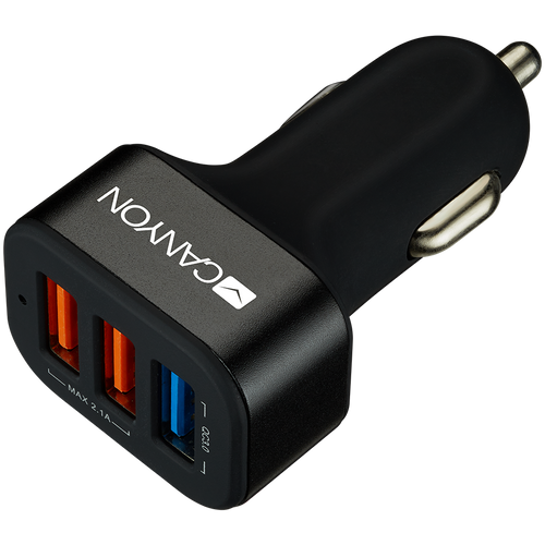 CANYON C-07 Univerzalni 3xUSB adapter za automobil (1 USB sa brzim punjačem QC3.0) slika 1