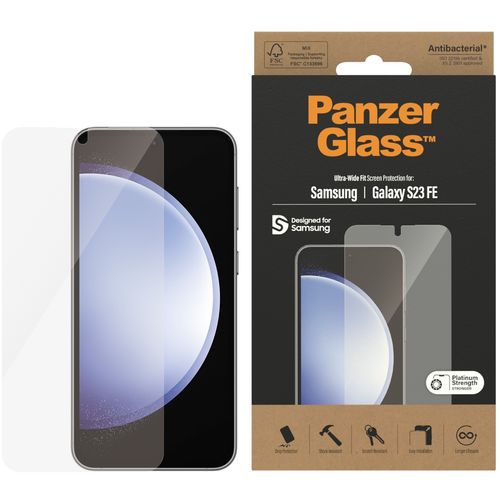 Panzerglass zaštitno staklo za Samsung Galaxy S23 FE ultra wide fit antibacterial slika 1