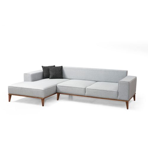 Atelier Del Sofa Montana Corner Left (Chl+3R) Svetlosivi Ugao Kauč-Krevet slika 2