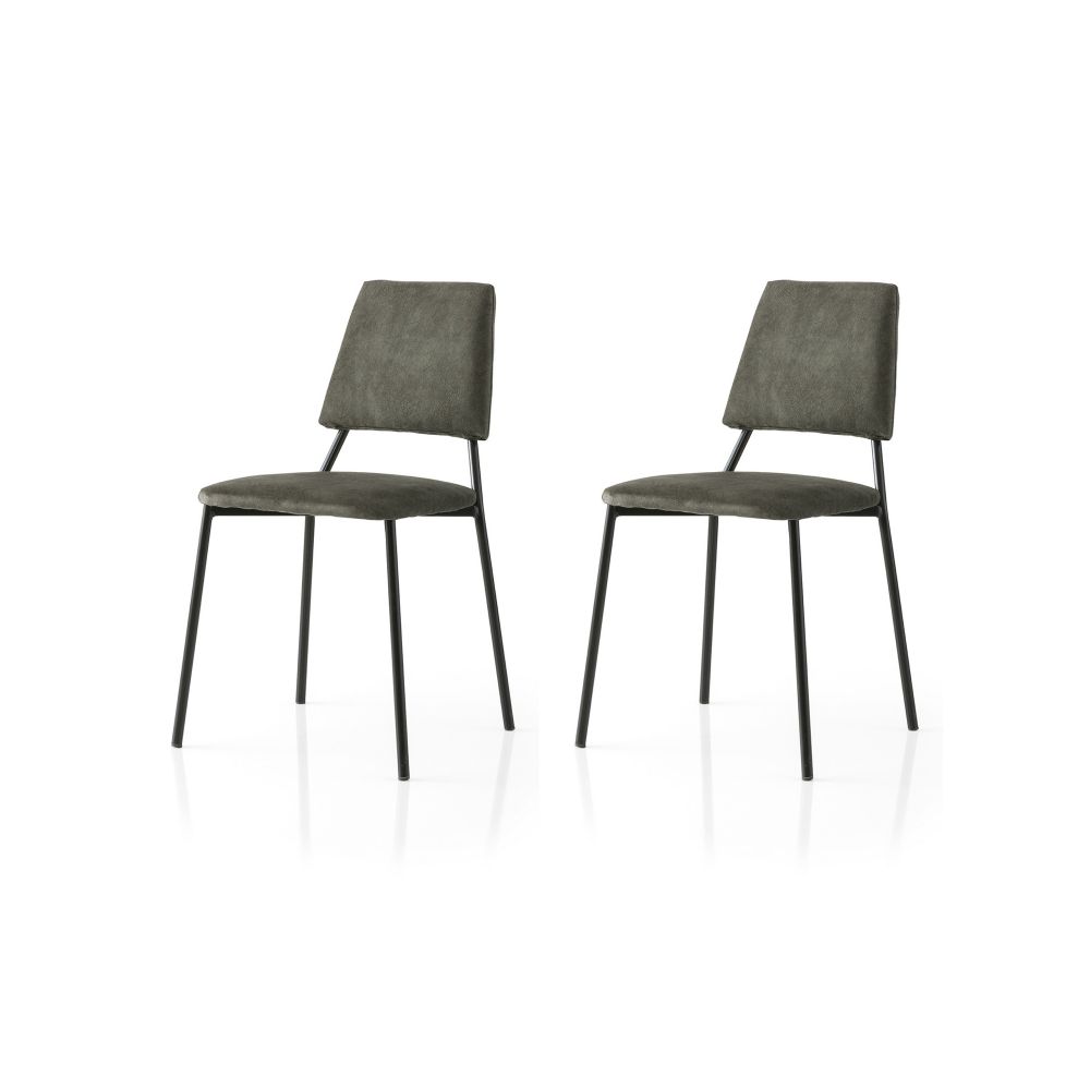 Lıma - 4553 V2 Crni i Antracit Set Stolica (2 Komada) slika 1