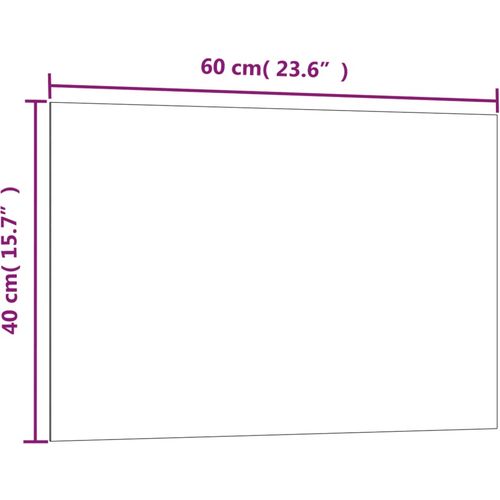 Zidna bijela magnetna ploča od stakla 60 x 40 cm slika 20