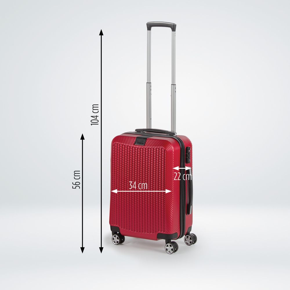 Scandinavia kofer 40 l, Carbon serija, crveni slika 18