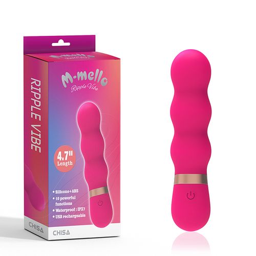 Silikonski Roze Vibrator 12cm Ripple Vibe slika 1