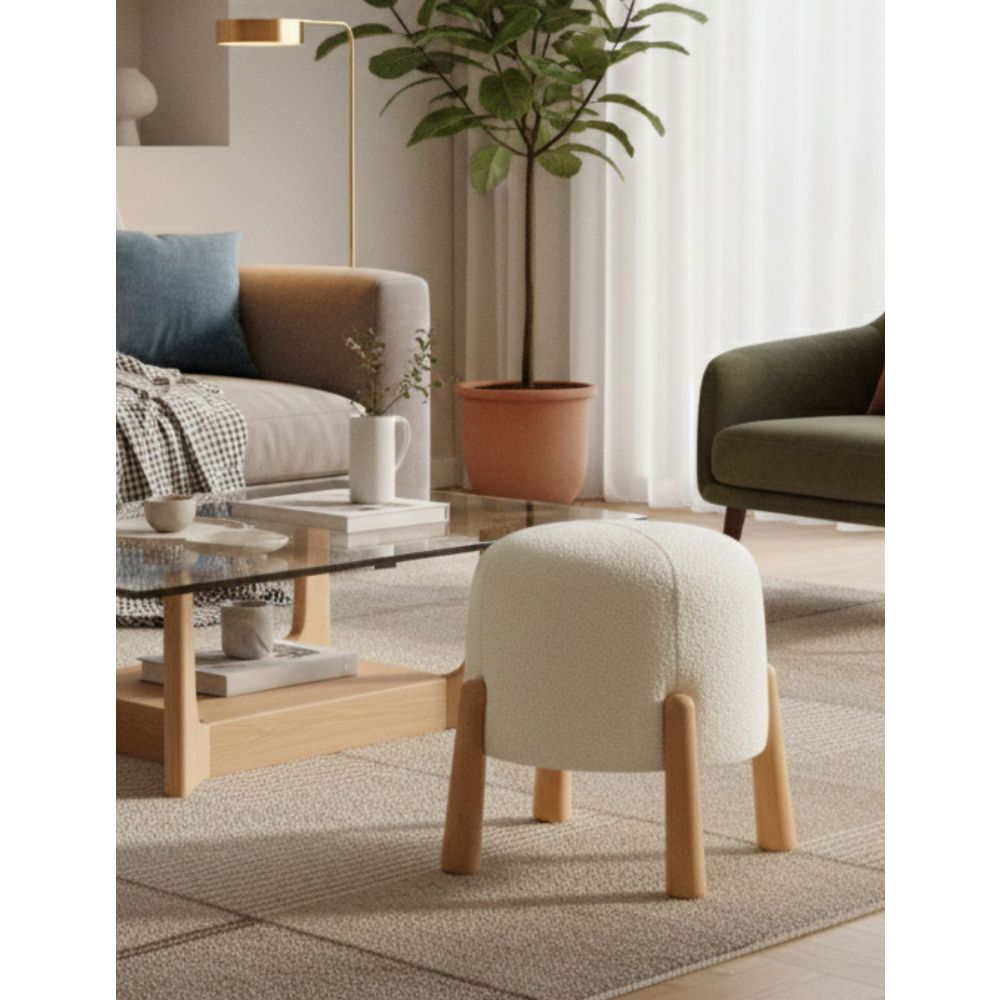 Pouffe Floki - Bijela slika 1