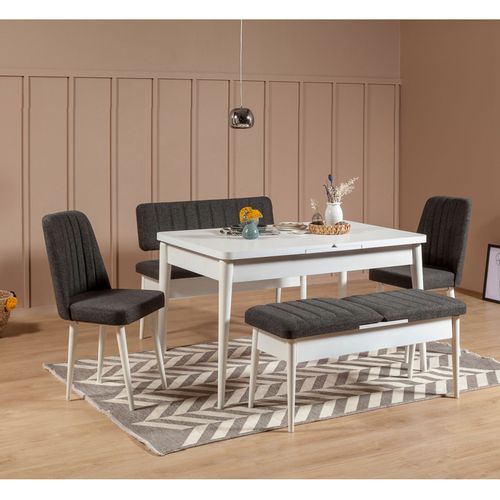 Vina Bench Anthracite, White White
Anthracite Bench slika 2