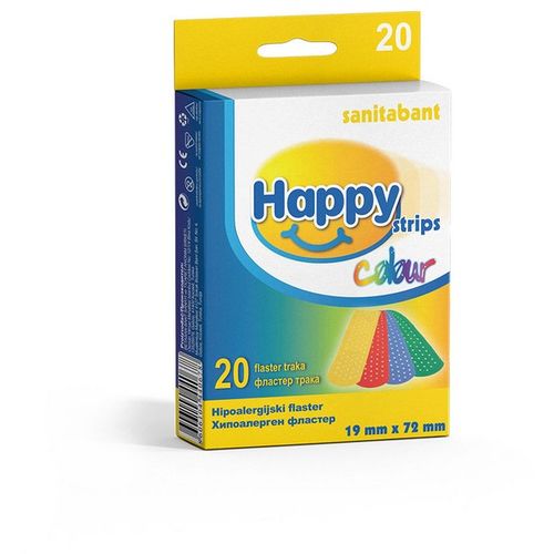 Happy strips flaster colour, 20kom slika 1