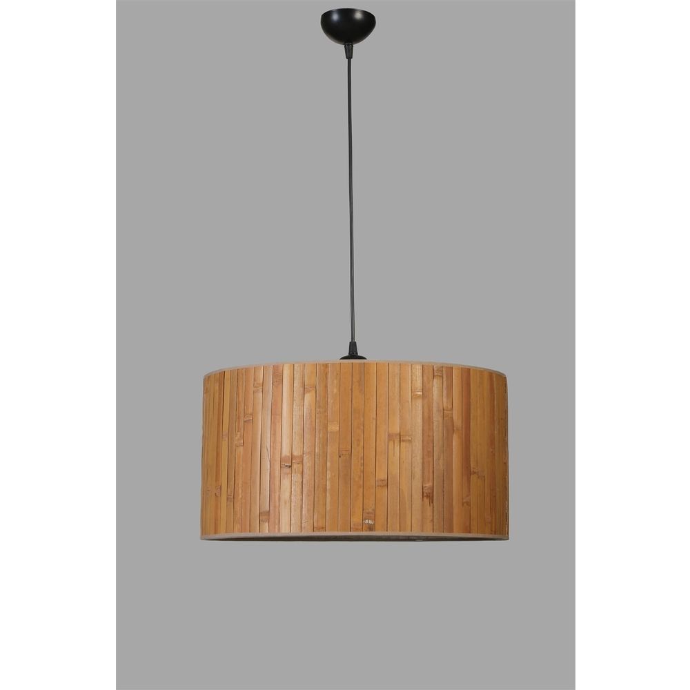 Bambu 01 Abajurlu Tekli Sarkıt Avize - Orah/Black slika 4