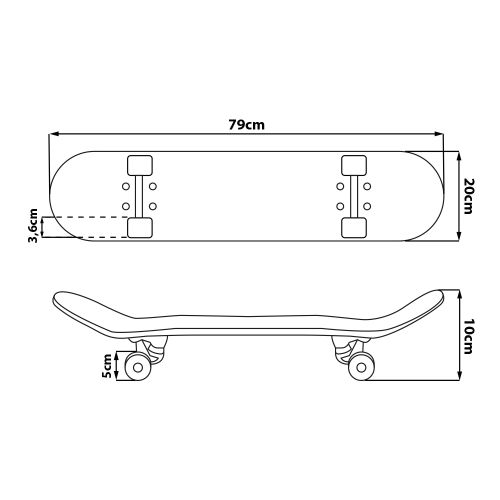 Spider-Man Skateboard dječji Black slika 4