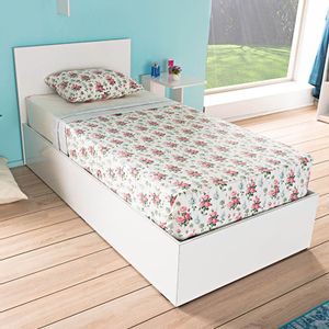 KRB-090-BB-2 White Single Bedstead