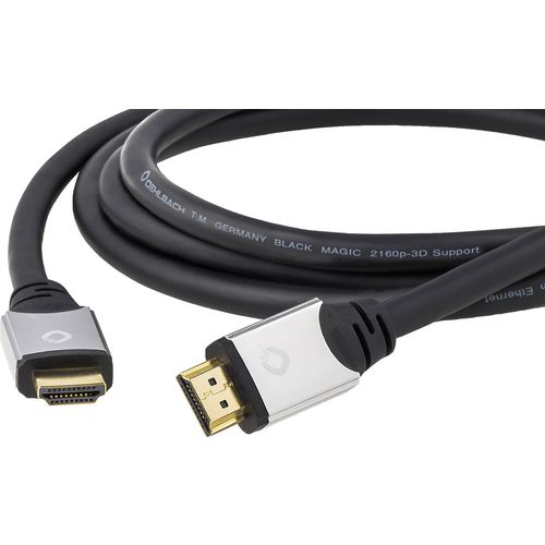HDMI priključni kabel  1.70 m crna Oehlbach Black Magic slika 2